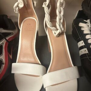 Oasis Society‎ Women's White Braided Heels